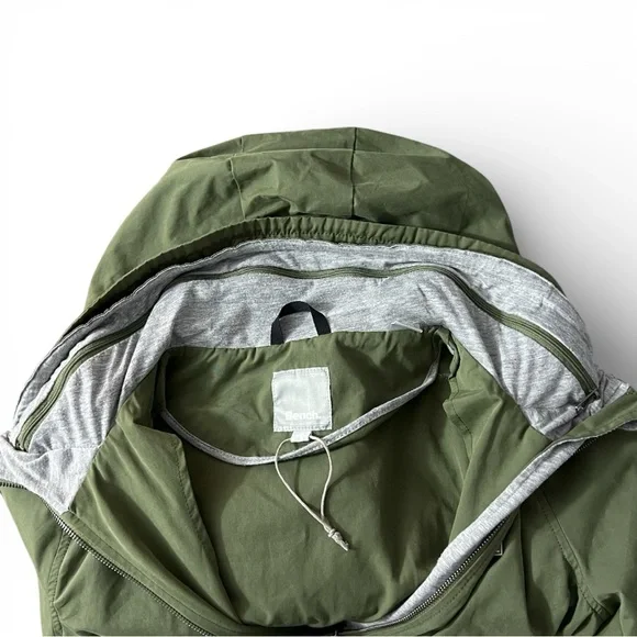 BENCH Olive Utility Convertible Drawstring Spring Jacket - Picture 3 of 7